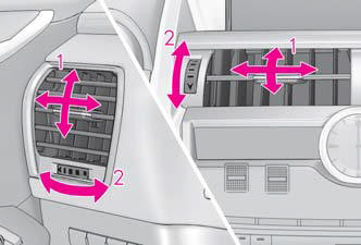 Lexus NX. Using the air conditioning system and defogger