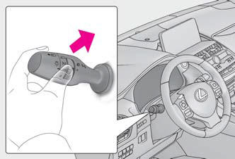 Lexus NX. Operating the lights and wipers