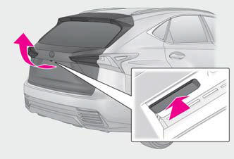 Lexus NX. Opening, closing and locking the doors