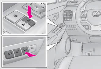 Lexus NX. Adjusting the seats