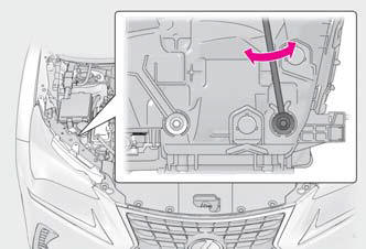 Lexus NX. Headlight aim instructions for Canadian owners (in French)