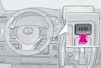 Lexus NX - Head-up display - Vehicle status information and indicators