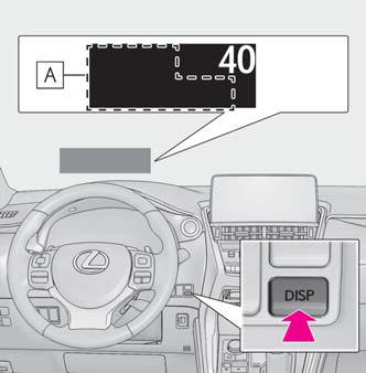 Lexus NX. Head-up display