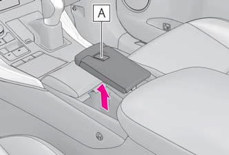 Lexus NX. Using the storage features