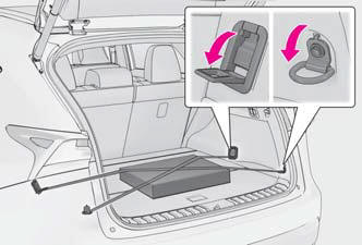 Lexus NX. Using the storage features