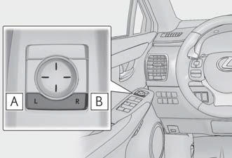 Lexus NX. Adjusting the steering wheel and mirrors