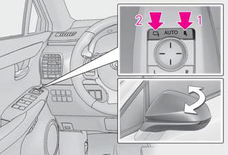 Lexus NX. Adjusting the steering wheel and mirrors