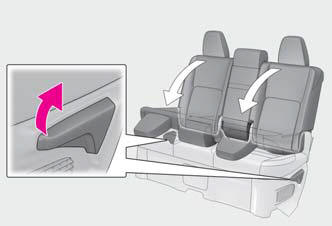 Lexus NX. Adjusting the seats