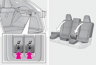 Lexus NX. Adjusting the seats