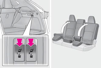 Lexus NX. Adjusting the seats